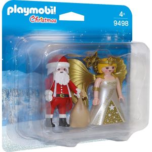 Jucarie Playmobil Christmas, Set 2 figurine Mos Craciun si ingeras 9498