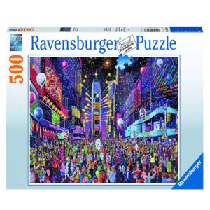 Jucarie Puzzle Ravensburger, Anul nou Time Square, 500 piese, Multicolor