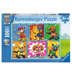 Jucarie Puzzle, Ravensburger, Paw Patrol, 100 piese, Multicolor