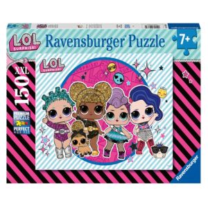 Jucarie Puzzle, Ravensburger, Petrecerea LOL, 150 piese, Multicolor