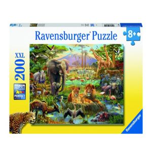 Jucarie Puzzle, Ravensburger, Animale din savana, 200 piese, Multicolor