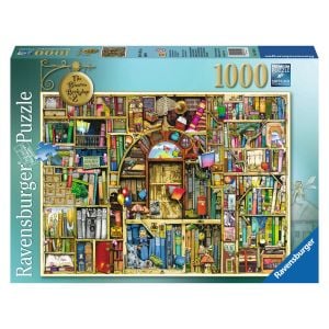 Jucarie Puzzle Ravensburger, Libraria Bizara 2, 1000 piese, Multicolor