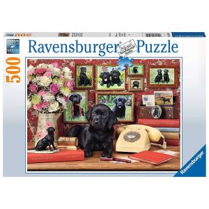 Jucarie Puzzle, Ravensburger, Catel loial, 500 piese, Multicolor
