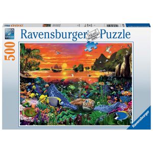 Jucarie Puzzle Ravensburger, Testoasa, 500 piese, Multicolor