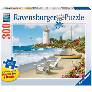 Jucarie Puzzle Ravensburger, Plaja, 300 piese, Multicolor