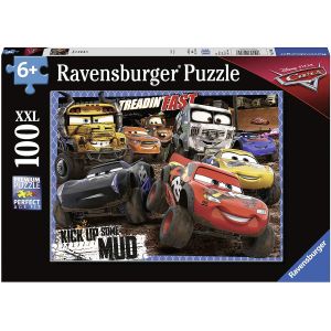 Jucarie Puzzle, Ravensburger, Disney Cars, 100 piese, Multicolor