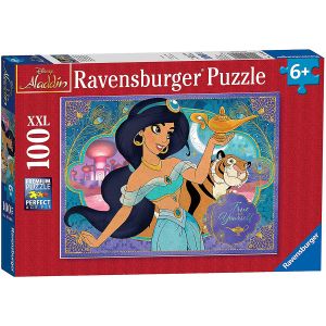 Jucarie Puzzle, Ravensburger, Disney Printesa Jasmine , 100 piese, Multicolor