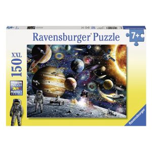 Jucarie Puzzle Ravensburger, Om pe luna, 150 piese, Multicolor