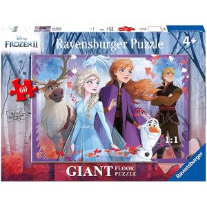 Jucarie Puzzle Ravensburger, Frozen 2 Elsa&Anna, 60 piese, Multicolor