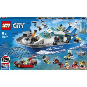 LEGO® City: Barca de patrula a politiei 60277, 276 piese, Multicolor