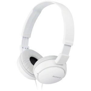 Casti On Ear Sony MDR-ZX110APW, Cu fir, Microfon, Alb