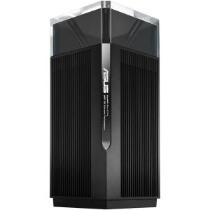 Router Mesh Wireless ASUS ZenWiFi Pro ET12 (1-PK), AXE11000, Tri-Band, acoperire 310m², Quad-Core 2.0GHz CPU, 256MB/1GB Flash/RAM, 2.5G dual-port, AiProtection Pro, Adaptive QoS, VPN server/client, IPTV, OFDMA, Beamforming, Link Aggregation, AiMesh