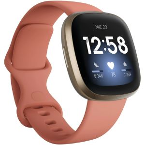Ceas Smartwatch FITBIT Versa 3, Android/IOS, Pink Clay