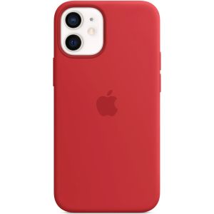Husa de protectie Apple pentru iPhone 12 mini, Silicone Case MagSafe, Rosu