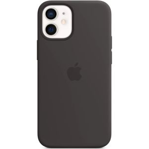 Husa de protectie Apple pentru iPhone 12 mini, Silicone Case MagSafe, Negru