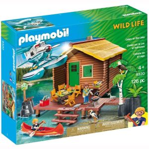 Jucarie Playmobil Wild Life, Casuta de lemn pe lac, 9320