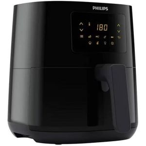 Friteuza fara ulei Philips Airfryer Essential Collection compact digital HD9252/70, capacitate 4.1 L, 1400 W, afisaj digital, 7 setari presetate, Negru