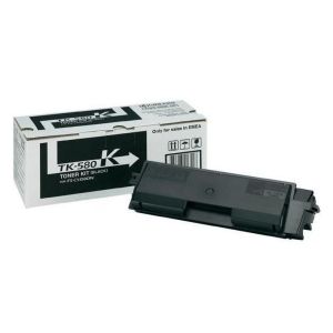 Toner Kyocera TK-580K, 3500 pagini, Pentru FS-C5150DN, ECOSYS P6021cdn, Cyan