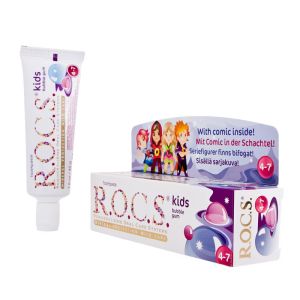 Pasta de dinti R.O.C.S. Kids Bubble gum, 45gr