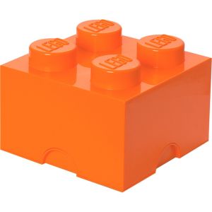 LEGO Cutii depozitare: Cutie depozitare LEGO 2x2, Portocaliu
