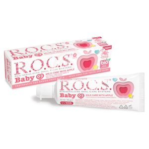 Pasta de dinti R.O.C.S. Baby Mild care with Apple (w/o fluoride), 45gr