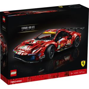 LEGO® Technic: Ferrari 488 GTE Corse 5 42125, 1677 piese, Multicolor