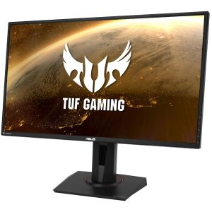 Monitor gaming LED IPS Asus TUF 27", WQHD, DisplayPort, 1ms, 165Hz, G-Sync, HDR-10, Negru, VG27AQ