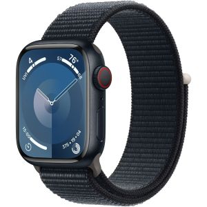 Apple Watch S9, GPS, Cellular, Carcasa Midnight Aluminium 41mm, Midnight Sport Loop