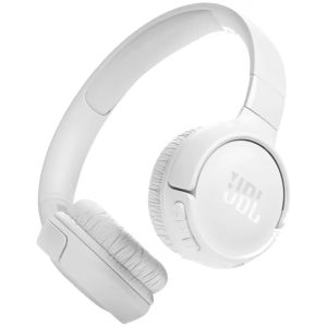 Casti Over-Ear JBL Tune 520BT, JBL Pure Bass Sound, Bluetooth 5.3, Conexiune multi-point, Asistent vocal, Alb