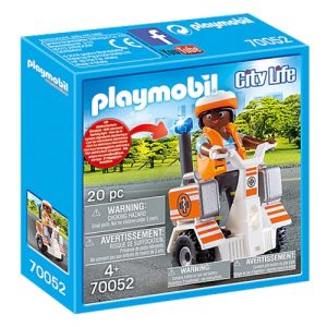Jucarie Playmobil, City Life, Medic cu masina de echilibru 70052