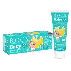Pasta de dinti R.O.C.S. Baby Mild Care Banana Mix, 45gr