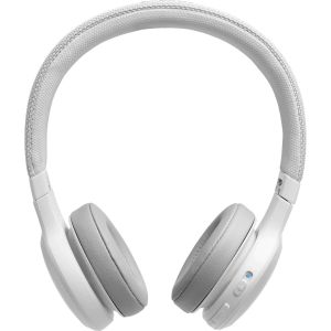  Casti On-Ear JBL Live 400BT, Wireless, Bluetooth, Autonomie 24 ore, Alb