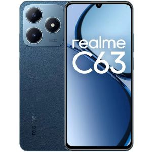  Telefon Mobil Realme C63, 8GB RAM, Memorie 256GB, Dual Sim, Albastru Leather 