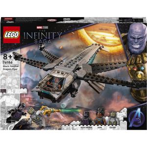 LEGO® Marvel Super Heroes: Nava Dragon a lui Black Panther 76186, 202 piese, Multicolor
