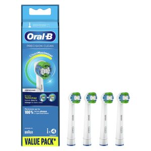 Rezerve periuta de dinti electrica Oral-B Precision Clean, Tehnologie CleanMaximiser, 4 buc, Alb