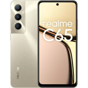 Telefon Mobil Realme C65, 8GB RAM, Memorie 256GB 4G, Starlight Auriu