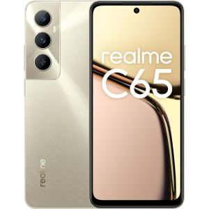 Telefon Mobil Realme C65, 6GB RAM, Memorie 128GB 4G, Starlight Auriu