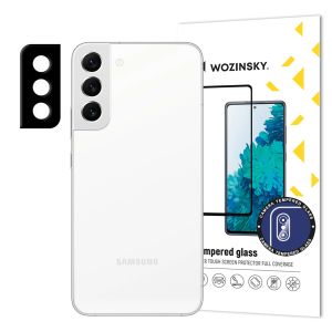 Folie de protectie camera Wozinsky pentru Samsung Galaxy S22, 9H, Sticla, Transparent/Negru
