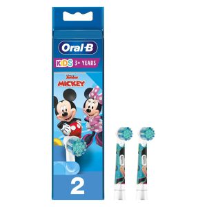 Set 2 capete de schimb Oral-B pentru periuta de dinti, EB10S-2, Mickey Mouse, Multicolor