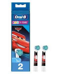 Set 2 capete de schimb Oral-B pentru periuta de dinti, EB10S-2, Power Cars, Multicolor