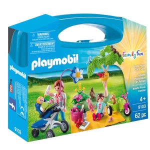 Jucarie Playmobil Family Fun Set protabil picnic in familie 9103, Multicolor