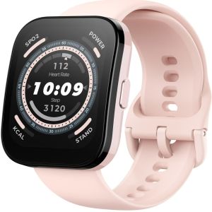 Ceas Smartwatch Amazfit Bip 5, Roz Pastel
