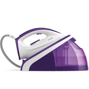 Statie de calcat cu abur Philips HI5922/30, cu talpa ceramica, presiune pompa max. 5.2 bari, debit de abur continuu de 110 g/min, jet de abur 300 g, oprire automata de siguranta, Violet