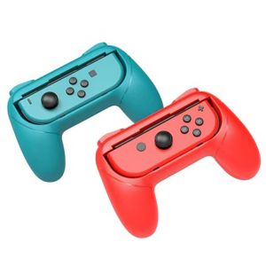 Suport gaming tip Controller iPega SW087 pentru Nintendo Switch Joy-Con, 2 Bucati, Rosu/Albastru