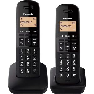 Telefon fix fara fir Panasonic KX-TGB612SPB, Twin, 2 receptoare, Caller ID, Negru