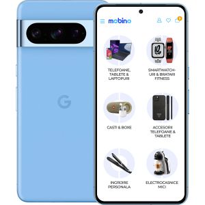 Telefon mobil Google Pixel 8 Pro, 128GB, 12GB RAM, 5G, Dual-SIM, Albastru Azur