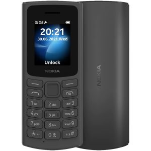 Telefon mobil Nokia 105 (2021), Dual Sim, 4G, Negru