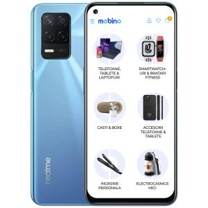 Telefon mobil Realme 8, 5G, 64GB, 4GB RAM, Dual-Sim, Supersonic Blue