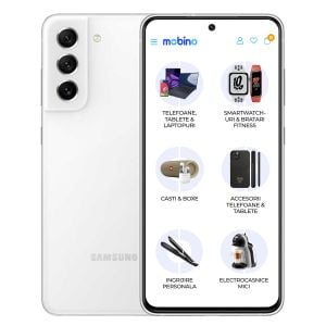 Telefon mobil Samsung Galaxy S21 FE, 5G, 128 GB, 6GB RAM, Dual-Sim, Alb