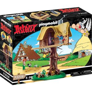 Jucarie Playmobil Asterix si Obelix, Cacofonix si casa in copac, 71016, Multicolor